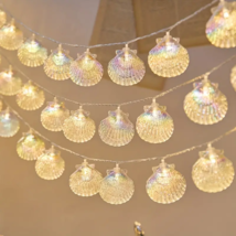 Seashells Fairy Lights - USB Powered with 20 LED Seashell - 9.8ft - $19.75 Seashells Fairy Lights - USB Powered with 20 LED Seashell - 9.8ft - $19.75