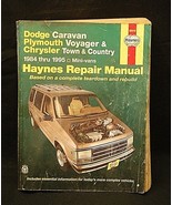 Haynes Repair Manual 30010 Caravan Voyager Town &amp; Country 1984 ~ 1995 Mi... - £7.78 GBP