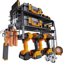 Power Tool Organizer Wall Mounted 3 Layer Garage Organization Floating Cordless  - £43.90 GBP