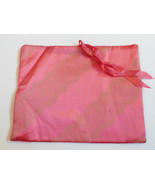 VTG 1930-40&#39;s Handkerchief Lingerie Storage Bag Pouch Pink lace pattern ... - £11.90 GBP