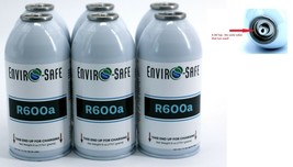 Enviro-Safe R-600a Refrigerant with 7/16&quot; Self Sealing K28 Top 6 Pack #8070a-6 - £43.16 GBP