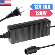 12V 10A Power Supply Ac To Dc Adapter Car Cigarette Lighter Us Charger A... - $38.48