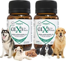 Glx3 Green Lipped Mussel Oil For Dogs | Joint &amp; Hip Comfort Omega-3 Supplement | - £63.31 GBP