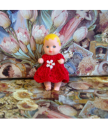 Hand Crochet Dress For Barbie Baby Krissy Or Same Size Dolls #146 - $16.46 CAD