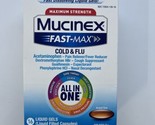 Maximum Strength Mucinex Fast Max Cold &amp; Flu Liquid Gels, 16ct, EXP 08/24 - £7.96 GBP