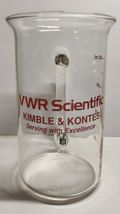 Vintage VWR Scientific Kimble &amp; Kontes Glass 400 ML lab Beaker Mug Coffe... - $49.50