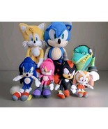 Great Eastern Sonic The Hedgehog Tails Cream Vector Characters Plush 7pc... - $544.50