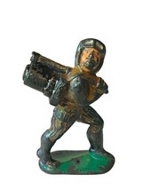 Barclay Manoil Army Men Toy Soldier Cast Iron Metal 1930s Figure Artille... - $39.55