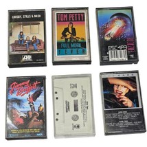 Lot Of 6 Classic Rock Cassette Tapes Journey, The Cars, Jimmy Buffet, Tom Petty - £15.76 GBP