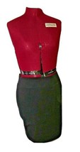 FOREVER 21 Straight Skirt Black Knit Elastic Waist Pull On Size Large St... - £10.23 GBP