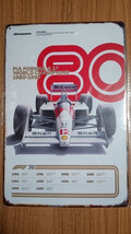 F1 1980s World Champ Grand Prix racing metal wall poster decor Tin Sign ... - £15.05 GBP