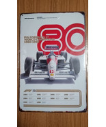 F1 1980s World Champ Grand Prix racing metal wall poster decor Tin Sign ... - $354.97 MXN