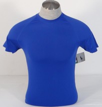 Polo Ralph Lauren Blue Short Sleeve Seamless Stretch Crew Shirt Mens NWT - £31.46 GBP