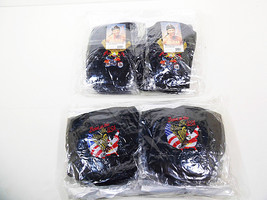 Du Rag Skull Caps Black Embroidered Motorcycle Eagle USA Men Womens Head Hat Cap - £5.82 GBP