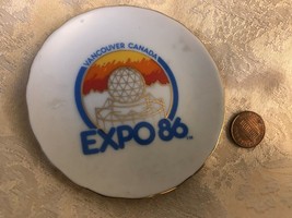 1986 World Expo 86 Plate Souvenir Vancouver Canada 3 1/1&quot; - £13.30 GBP
