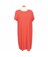 EILEEN FISHER Mimosa Pink Viscose Jersey Shift Dress 2X - $149.78 CAD
