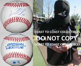 Nomar Mazara Chiacgo White Sox Texas Rangers signed autographed baseball proof - £58.42 GBP