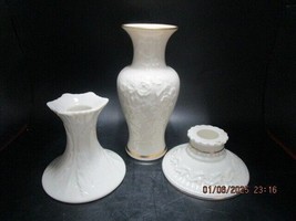 Lenox Candleholders Vase Lot 3 Pcs [140B] - $44.55