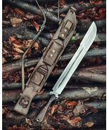 CUSTOM HANDMADE SPRING STEEL 5160 HUNTING FOREST FULL TANG MACHETE KNIFE - $98.99