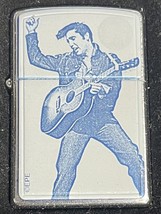 Rare Retired 2003 Young Elvis Emblem Zippo Lighter - $66.45