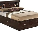 Glory Furniture Louis Phillipe Full Storage Bed in Cappuccino - $1,371.99