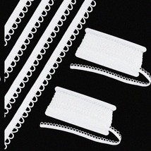 Elastic Elegance: 11 Yards White Gimp Braid Trim with Button Loop for Wedding, B - $39.55