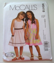 McCALL&#39;S #M5418 GIRLS  REGULAR &amp; HALTER SUNDRESS PATTERN Size 2-5 Uncut - $165.85 MXN