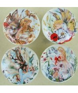 Ceramic Cabinet Knobs w/ Floral Fairies Fairy Pixie Misc - $22.96 CAD