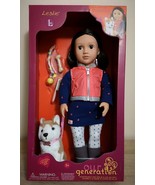 Our Generation Leslie Doll 18&quot;, with Plush Husky. (NIB) - $83.24 CAD