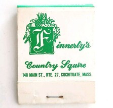 Finnerty&#39;s Country Squire Restaurant Vintage Matchbook Cochituate Unstru... - $19.99