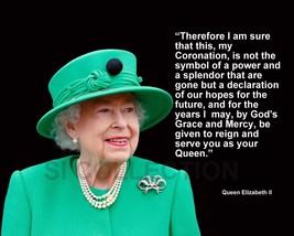 Queen Elizabeth Ii &quot;Therefore I Am Sure That This...&quot; Quote Photo Various Sizes - £3.88 GBP+