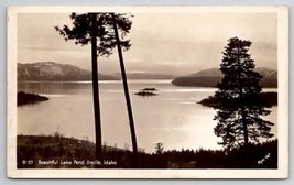 Ross Hall Beautiful Lake Pend Oreille Idaho RPPC Real Photo Postcard L26 - £7.12 GBP