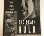 Death Of The Incredible Hulk Tv Guide Print Ad Bill Bixby Lou Ferigno TPA12 - $5.93