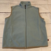 Woolrich Womens Size Medium Fleece Sleeveless Vest Full Zip Blue - £10.17 GBP