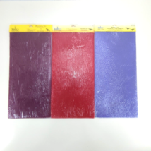 Yaley 100% Beeswax Kit Honeycomb Style Lot of 3 Wine, Red &amp; Lilac 6 Shee... - $37.34