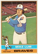 1976 Topps Mike Lum 208 Braves EX - $1.00