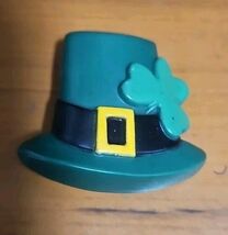 Vintage Shamrock Leprechaun Hat Pin - $4.70