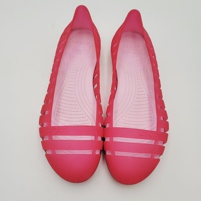 Crocs Adrina II Closed Toe Slip On Jelly Flats Women’s Size 8 Ballet Shoes Pink Item image 7