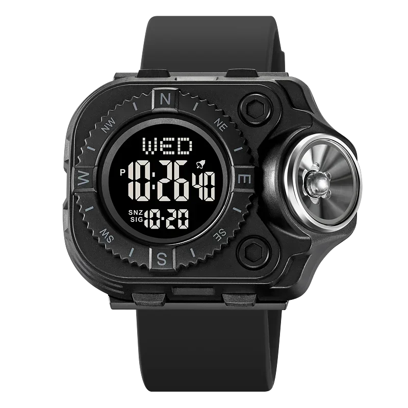 2187 Men Back Light Digital Wristwatch Waterproof Alarm Stopwatch Clock ... - £15.72 GBP