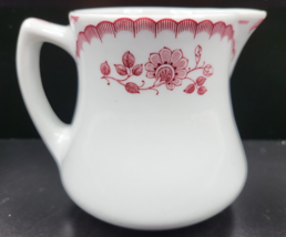 Shenango China Chardon Rose Red Creamer Vintage Restaurant Hotel Diner W... - £23.26 GBP