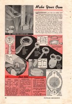 1945 Vintage Make Your Own Magnifiers Article Popular Mechanics - £19.63 GBP