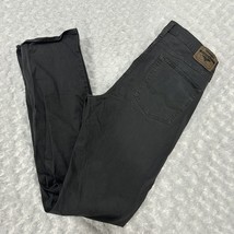 Wrangler jeans men&#39;s 32x33 slim straight Gray flex stretch denim pants - £10.91 GBP
