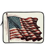 American Flag Graphic 16&quot; Laptop Sleeve - Patriotic Laptop Sleeve - Art ... - £27.25 GBP