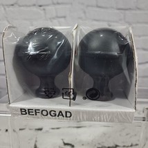Ikea BEFOGAD 1 Pair Black Metal Spherical Finials for Curtain Rods NEW s... - $19.79