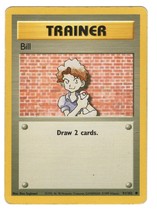 Pokemon Bill Base Set Unlimited 91/102 NM Common WOTC 1999 Trainer - £1.57 GBP