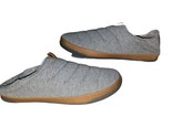 Olukai Mahana Men&#39;s Slippers Size 15 Gray Quilted Slip On Terry Lined Lo... - $66.49