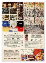 Montgomery Wards Holly Hobbie Fabric 70s Designs Vintage 1977 Print Magazine Ad - £7.64 GBP