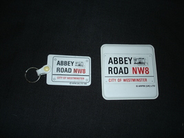 The Beatles Abbey Road License Plate Style Drink Coaster with matching K... - £22.01 GBP