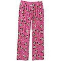 Womens Pajamas Disney Minnie Mouse Pink Fleece Lounge Pants Junior Girls... - £14.27 GBP