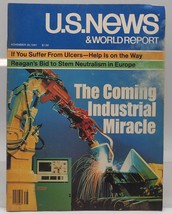 Vtg &#39;US News &amp; World Certificato Novembre 30 1981 Industriale Automazione Reagan - $25.72